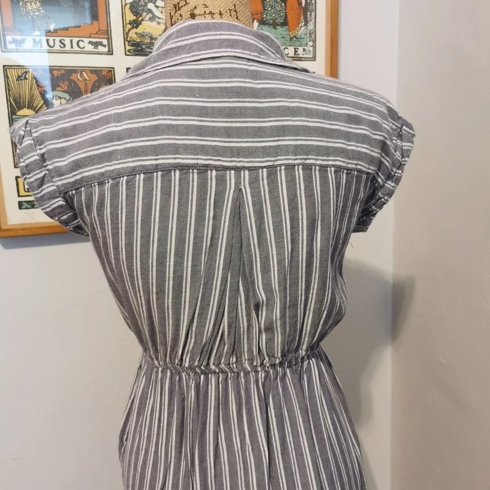 Button Front Shirt Dress - Picture 4 of 6